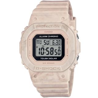 【CASIO 卡西歐】卡西歐G-SHOCK WOMAN電子錶-淡粉(GMS-S5600RT-4 台灣公司貨)