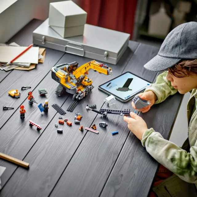 【LEGO 樂高】城市系列 60420 工程挖掘機(交通工具 STEM玩具 禮物)