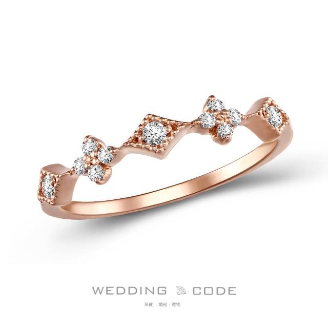 【WEDDING CODE】14K金 15分鑽石女戒 3932玫(天然鑽石 母親節 現貨)