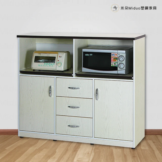Miduo 米朵塑鋼家具 3.3尺六門三抽一拉盤塑鋼電器櫃 