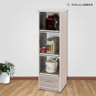 【Miduo 米朵塑鋼家具】1.5尺一抽三拉盤塑鋼電器櫃（附插座）