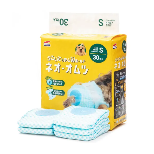 【KOCHO可嬌】NEO犬貓用長時間安心紙尿褲 2入組(寵物尿布/日本製/SS-S-M-L)