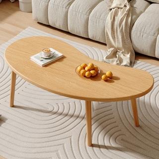 【優品星球】腰果茶几 暖白 原木 120CM A392(咖啡桌 客廳桌 大桌子 桌子 大茶几 置物桌)