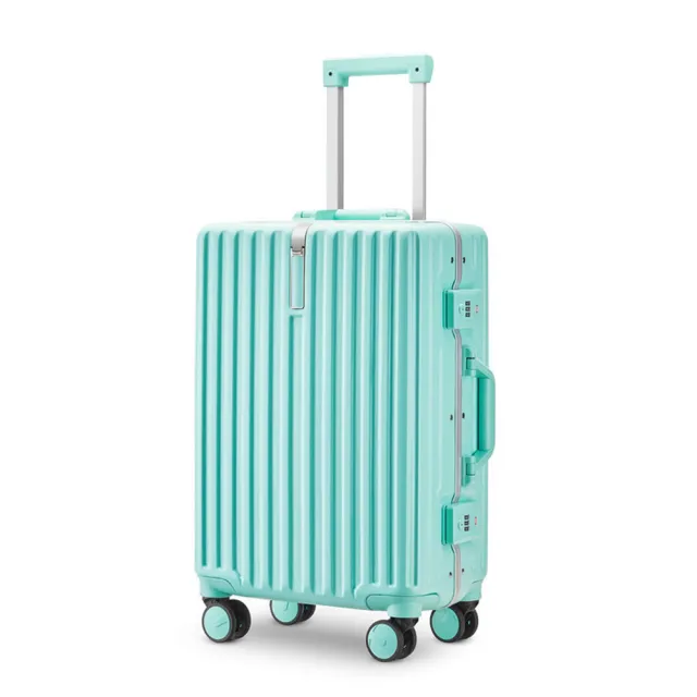 【WALLABY】26吋 馬卡龍鋁框行李箱 旅行箱 全新款式/飛機輪加大/防刮