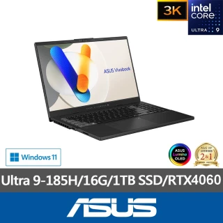 ASUS +27型螢幕組★15.6吋Ultra 9 RTX4060輕薄筆電(Vivobook Pro N6506MV/Ultra 9-185H/16G/1TB/W11/3K)