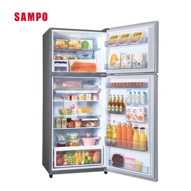 【SAMPO 聲寶】480公升一級變頻系列極光鈦雙門冰箱(SR-C48D-Y9)