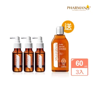 【PHARMANO 髮蔓濃】90天健髮Plus(肌本氧髮露60mlx3 加碼送洗髮精300ml*1)