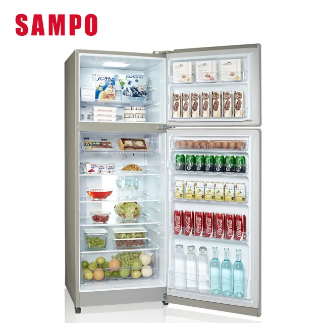 【SAMPO 聲寶】480公升二級定頻系列雙門冰箱(SR-C48G-Y9)