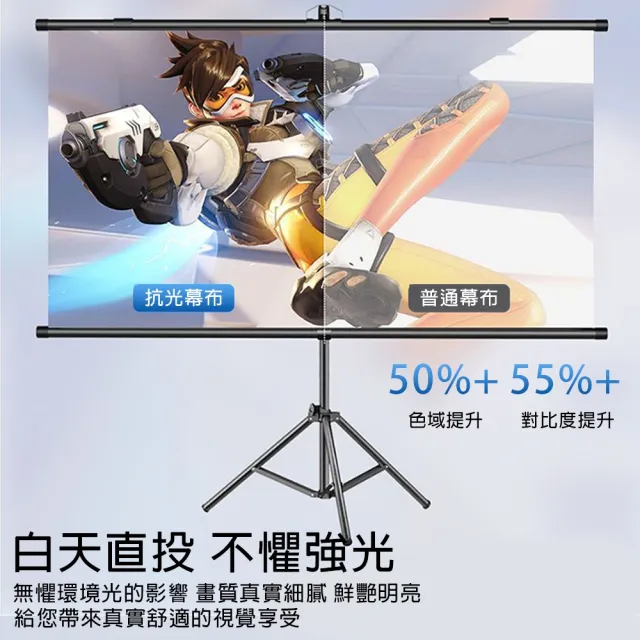 【星優】60寸16:9 投影布幕 金屬布幕 布幕 抗光幕布 投影機布幕(4K金屬 Ultra畫質 抗光)
