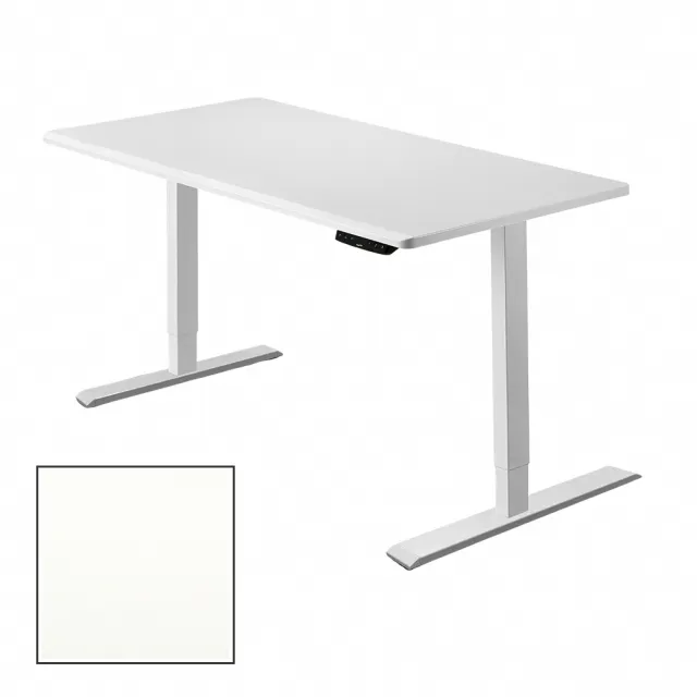 【FUNTE】Mini+ 雙柱電動升降桌/二節式 100x60cm 八色可選(辦公桌 電腦桌 工作桌)