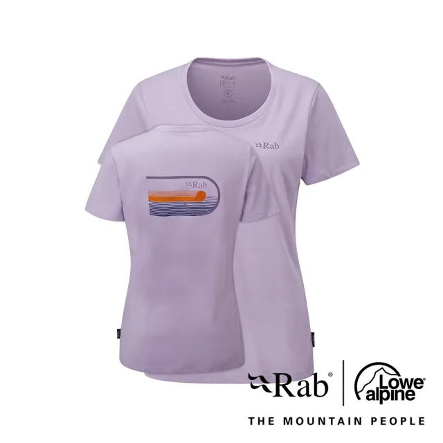 【RAB】Stance Cinder Tee Wmns 透氣短袖有機棉T恤 女款 紫丁香 #QCB86