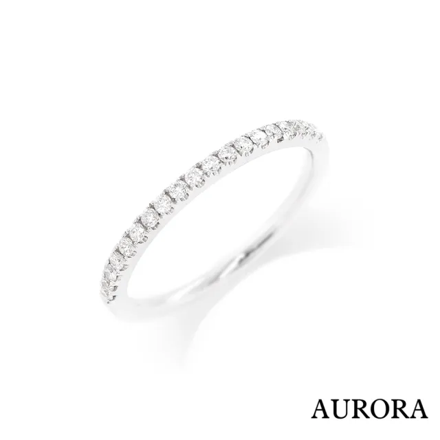 【AURORA 歐羅拉】GIA 30分F color八心八箭天然真鑽18K金鑽戒女戒婚戒套戒 飛翔(一戒三戴)