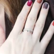 【AURORA 歐羅拉】GIA 30分F color八心八箭天然真鑽 PT950鉑金台 鑽戒女戒婚戒套戒 飛翔(一戒三戴)