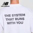 【NEW BALANCE】NB 厚磅反光標語短袖上衣_男性_白色_MT41554WT(美版 版型偏大)