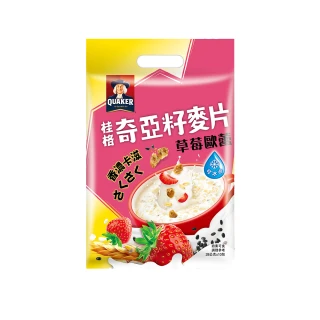 【QUAKER桂格】奇亞籽麥片-草莓歐蕾(28gx10包/袋)