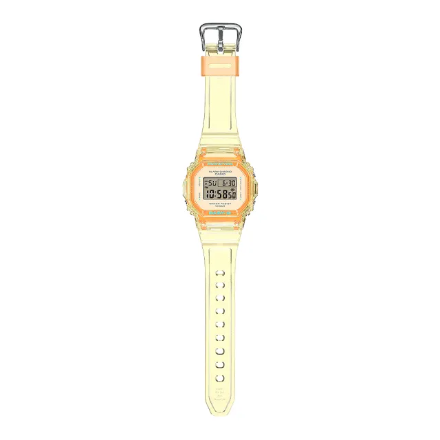 【CASIO 卡西歐】BABY-G 夏季透明方形女錶電子錶 送禮 禮物 推薦(BGD-565SJ-9)