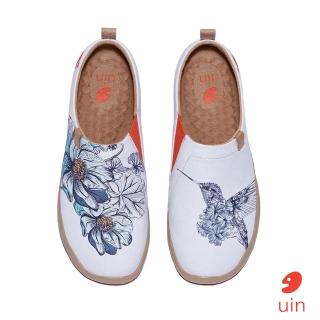 【uin】西班牙原創設計 女鞋 花鳥彩繪休閒鞋W1010608(彩繪)