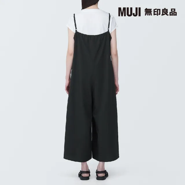 【MUJI 無印良品】女透氣彈性泡泡紗連身褲裙(共2色)