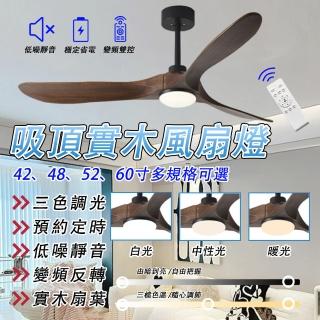 【LADUTA 拉布塔】52吋風扇 風扇燈 DC吊扇 遙控吊扇燈(電風扇 循環扇 吸頂燈)
