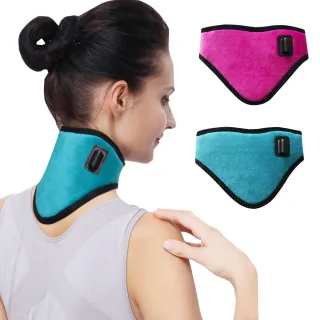 【AOAO】石墨烯熱敷護頸帶 三檔控溫 USB電熱艾灸護頸帶(緩解頸椎 辦公護頸)