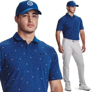 【UNDER ARMOUR】UA 男 IsoChill短袖POLO衫 1377365-471(藍印花)