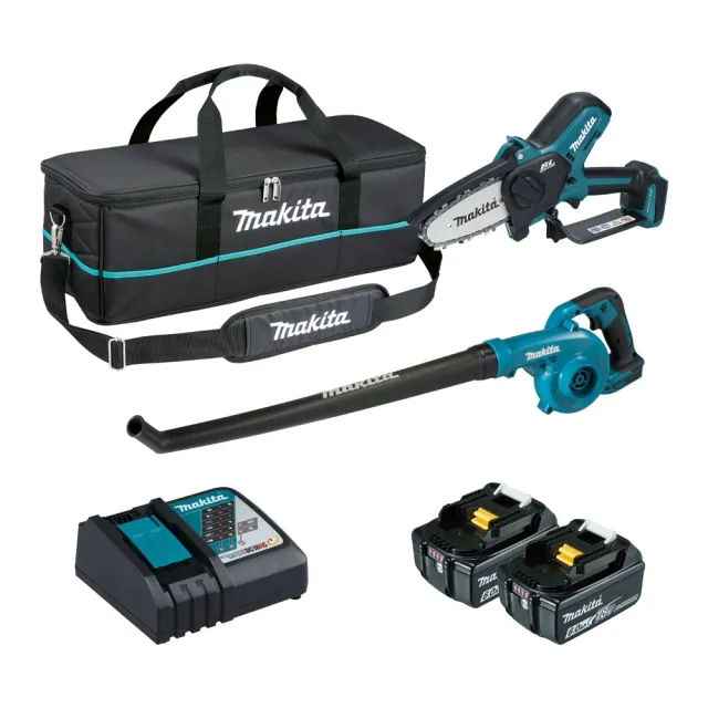 【MAKITA 牧田】DLX2520GX1 18V雙機組DUB186+DUC101 6.0A*2(DLX2520GX1)