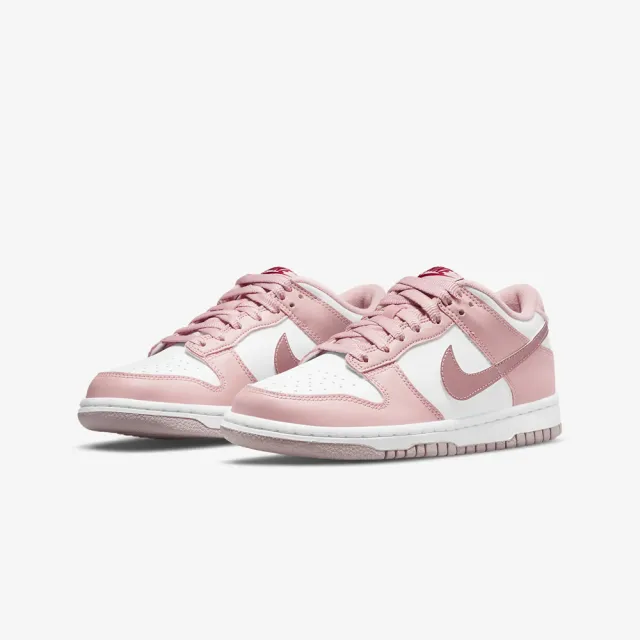 【NIKE 耐吉】休閒鞋 DUNK LOW GS 女鞋 大童鞋 櫻花 粉色 白色 休閒 潮流 穿搭 情人節(DO6485-600)