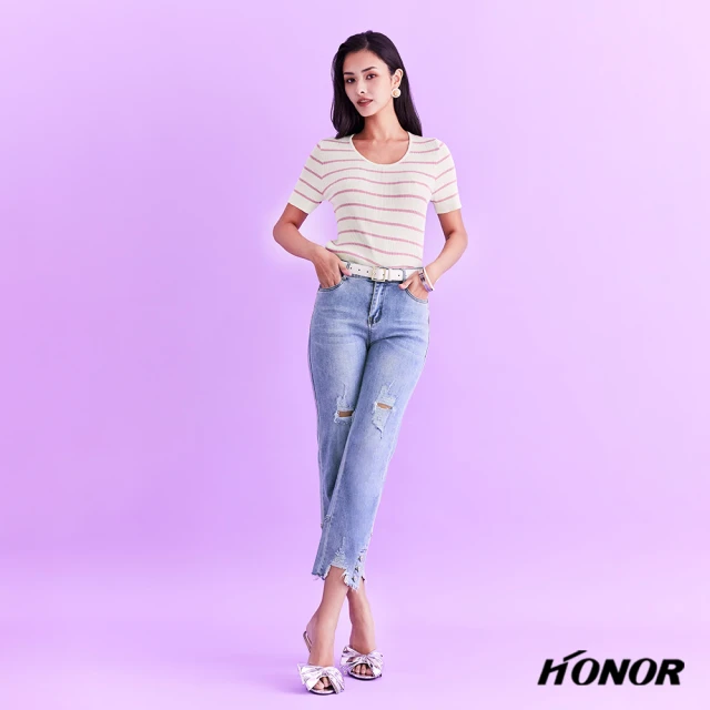 HONOR 山形屋 鉚釘百褶後拉鍊短裙好評推薦