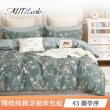 【MIT iLook】台灣製精梳純棉涼被床包4件組(雙人/加大/多款選)