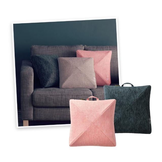 【台隆手創館】ATEX LOURDES金字塔3D按摩抱枕 AX-HCL310(藍/粉)