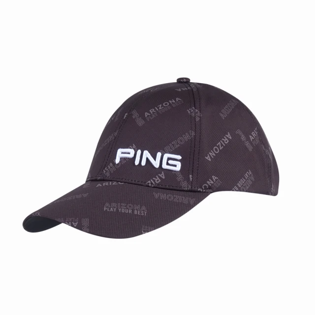 PING 男款ARIZONA高爾夫球帽-黑(GOLF/高爾夫配件/PQ24103-88)