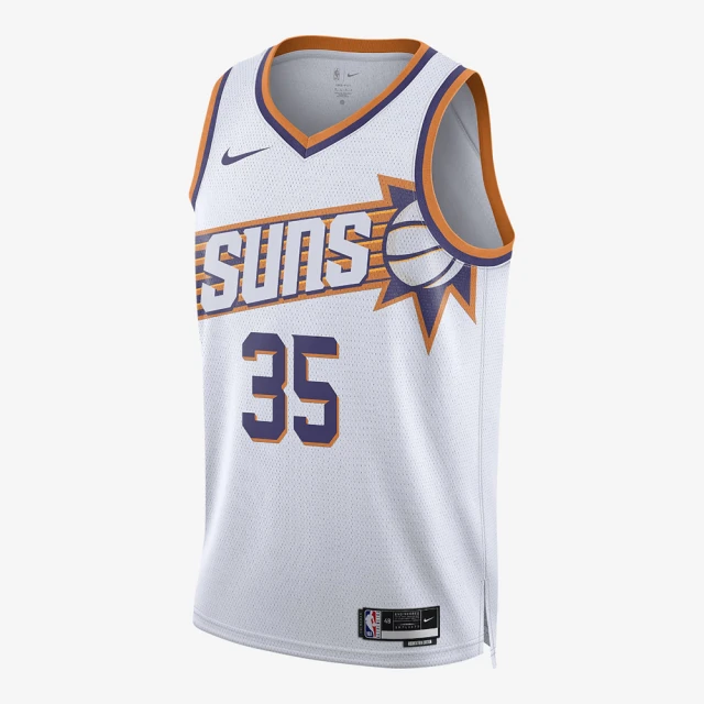 NIKE 耐吉 背心 男款 運動背心 球衣 太陽隊 PHX MNK DF SWGMN JSY ASC 23 NBA 白橘紫 DV4851-104