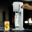 【Sodastream】ART 拉桿式自動扣瓶氣泡水機 白/黑(加碼送4隻鋼瓶 含原箱共5隻)