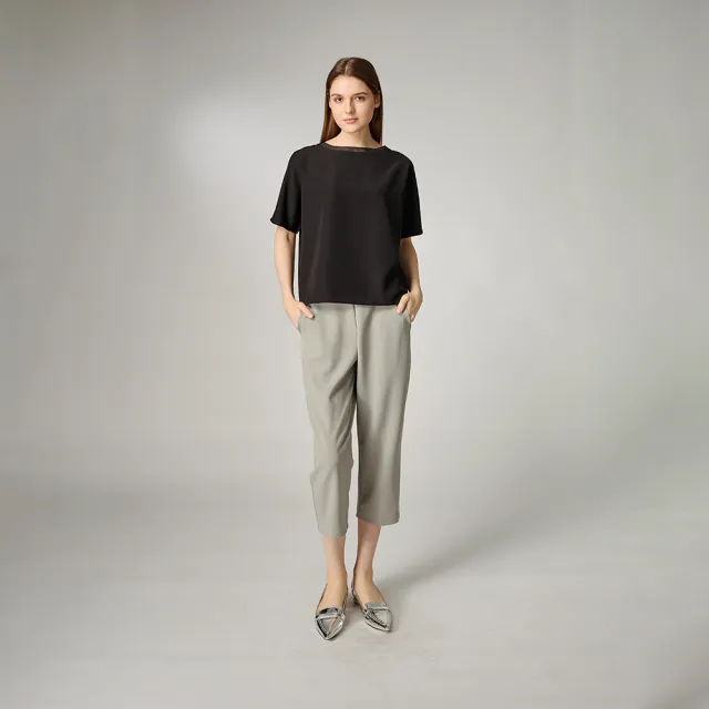 【giordano ladies】24SS_烏干紗拼接上衣(02344013)