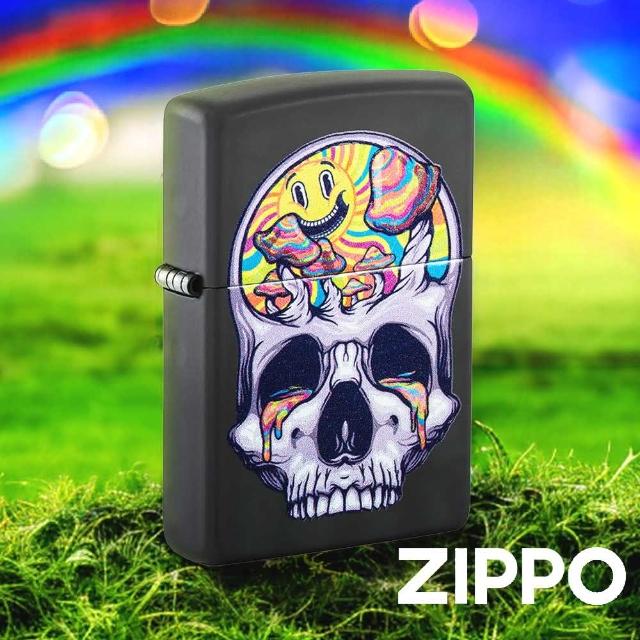 【Zippo】骷髏月亮防風打火機(美國防風打火機)