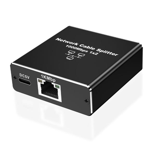 【LineQ】1KMbps網路線RJ45分配器1分2延長轉接器(延伸器 延長器)