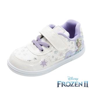 【Disney 迪士尼】童鞋 冰雪奇緣 休閒運動鞋/緩震 輕量 防臭 抗菌 臺灣製 白紫(FOKB37747)