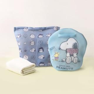 【Norns】Peanuts史努比手提洗衣袋(Snoopy 分隔式洗衣袋 大容量洗衣網)