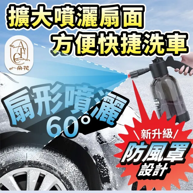 【一朵花汽車百貨】手動氣壓式泡沫噴壺 泡沫噴霧器 洗車泡沫噴壺 加壓噴壺 噴水壺 澆花壺 汽車泡沫噴霧器