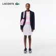 【LACOSTE】女裝-法國製Oversize條紋運動上衣(白/粉配色)