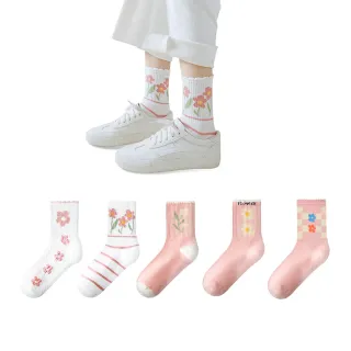 【FAV】5雙1組/學院風女襪/型號:C518(日系襪/穿搭襪/女襪)
