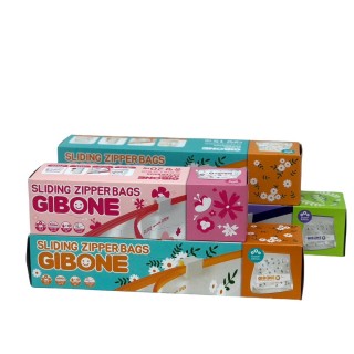 【韓國GIBONE】可愛花朵夾鏈式立體保鮮袋、收納袋(4盒組:M號*1盒+L號*2盒+XL號*1盒)