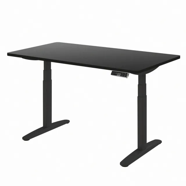 【Flexispot】三節磁吸式電動升降桌120x60桌組(磁吸式理線盤)