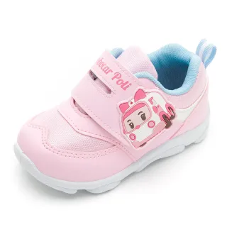 【POLI 波力】童鞋 波力 輕量運動鞋/透氣 輕量 舒適 台灣製 粉紅(POKB46203)