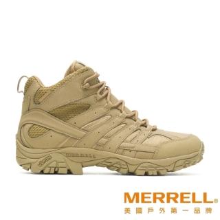 【MERRELL】Moab 2 Tactical 中筒戰術防水靴 卡其色 男(ML15849)