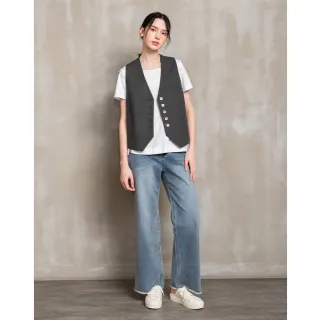 【perng yuh 芃諭名品】復古氣場 豎條紋 西裝背心(2024 SS Collection｜3A春夏系列)