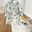【MANI 瑪尼】兒童雅賽爾七分空調套裝居家睡衣(兒童七分居家套裝)