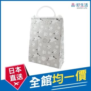 【GOOD LIFE 品好生活】長尾山雀手提鋁箔保冷/保溫袋/便當袋（28.5x20.5cm）(日本直送 均一價)