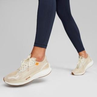 【PUMA】跑步鞋 運動慢跑鞋 輕盈 透氣 網布 女鞋 Velocity NITRO 3 FM Wn 米色(37957501)