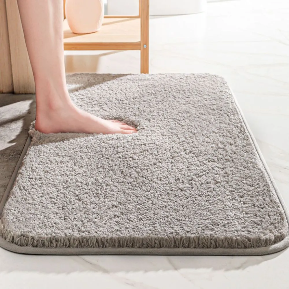 【帕斯特地墊】1大+1小 加厚3cm 厚絨毛地墊 浴室居家吸水地墊 防滑地墊 可機洗 地毯(室內腳踏墊地毯)